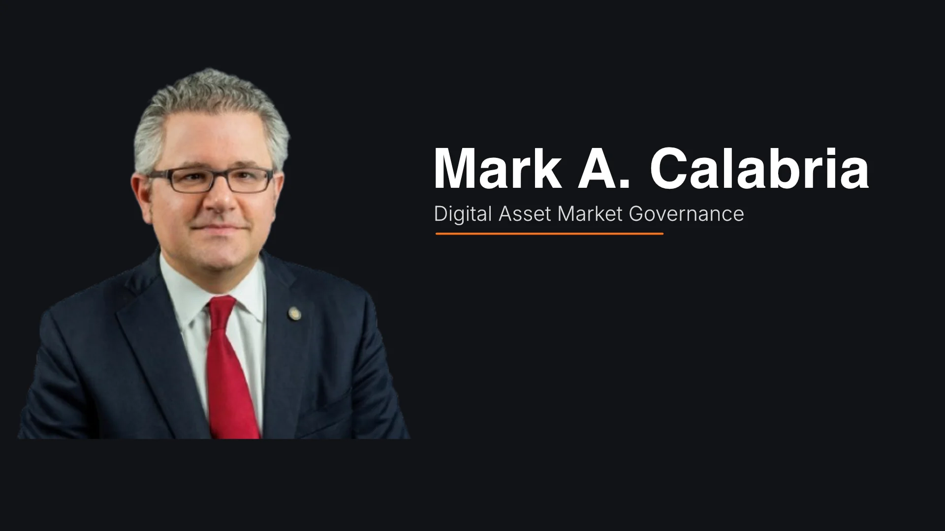 Mark A. Calabria on Governance and Resilience in Digital Asset Markets